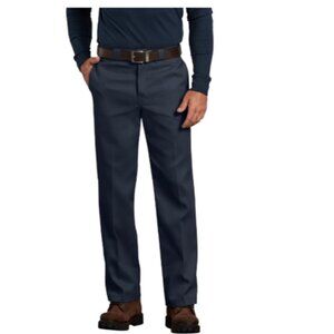 Dickies Mens Blue Flex Work/Casual Original Fit Slightly Tapered Pants Sz 44x 32